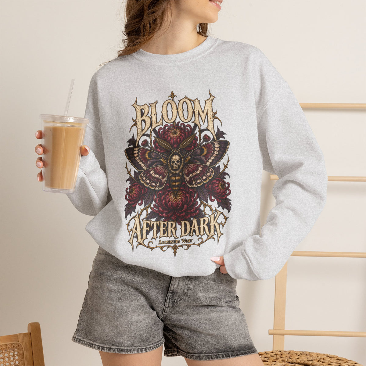 Bloom After Dark — Halloween Unisex Crewneck | Ascensum Wear