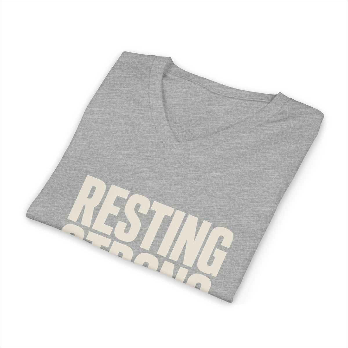 Resting Strong Face V Neck | Women's Empowerment Tee