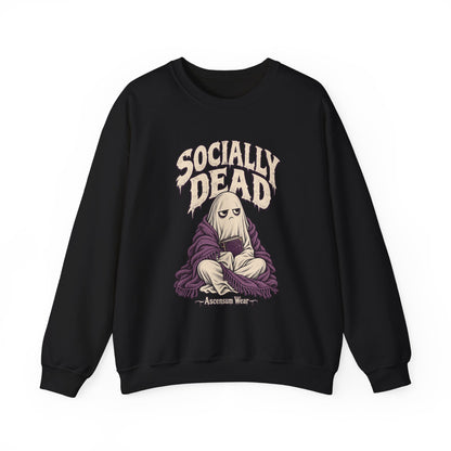 Socially Dead — Halloween Unisex Crewneck | Ascensum Wear