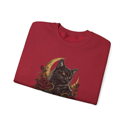 Sweet But Sinister — Black Cat Halloween Crewneck | Ascensum Wear