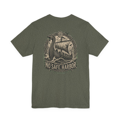 No Safe Harbor — Norse Back Print T-Shirt | Ascensum Wear