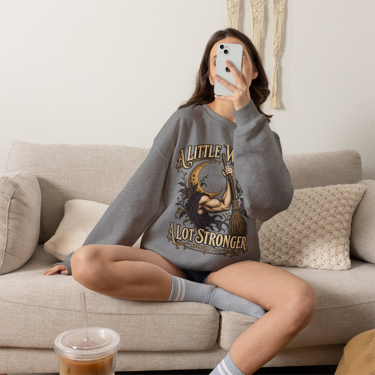 A Little Wicked A Lot Stronger — Halloween Unisex Crewneck Sweatshirt | Ascensum Wear