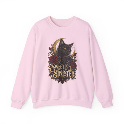 Sweet But Sinister — Black Cat Halloween Crewneck | Ascensum Wear