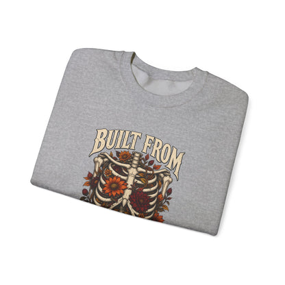 Bullet From Bad Days — Skeleton Flowers Halloween Crewneck | Ascensum Wear