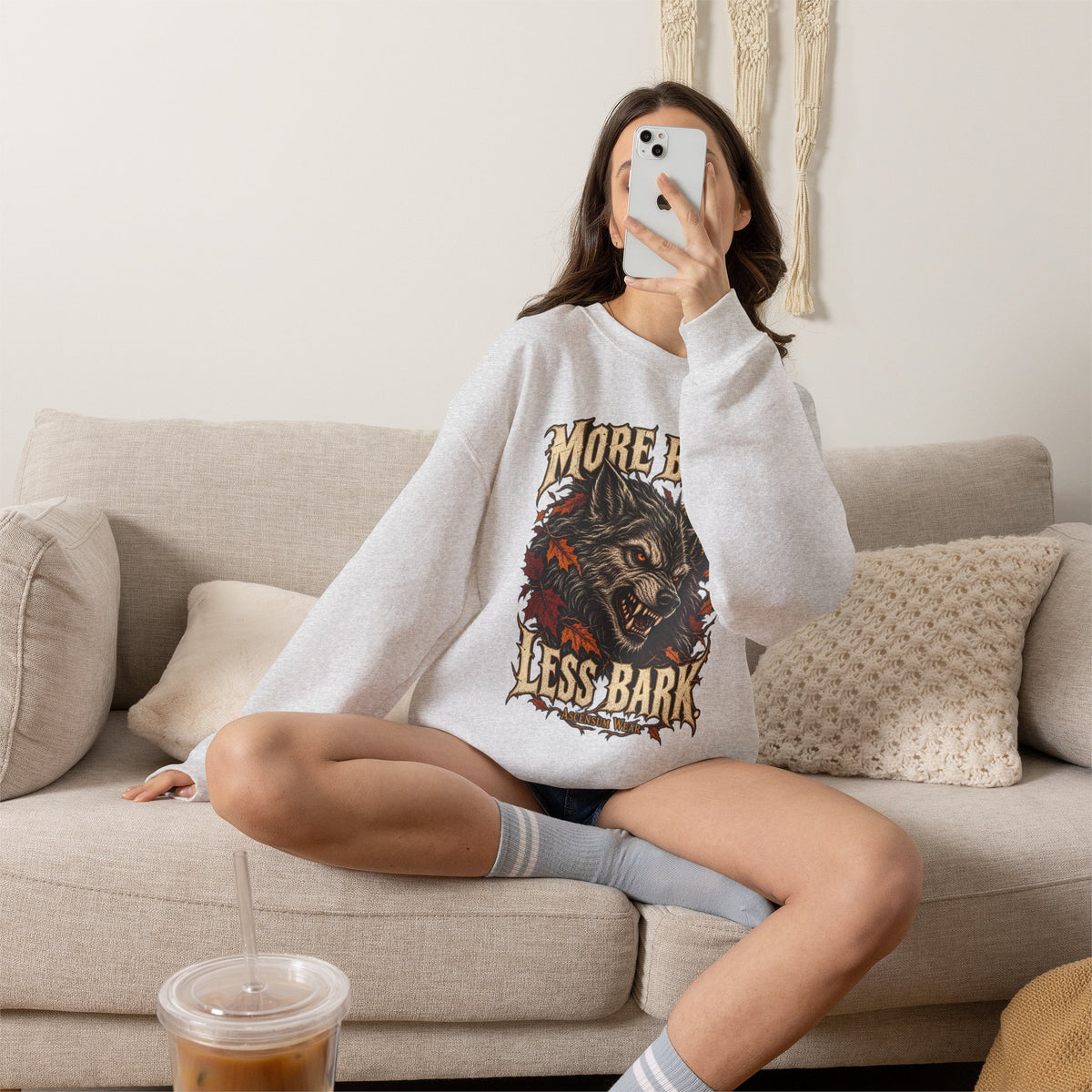 More Bite Less Bark — Halloween Unisex Crewneck | Ascensum Wear