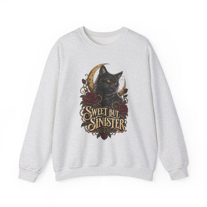 Sweet But Sinister — Black Cat Halloween Crewneck | Ascensum Wear