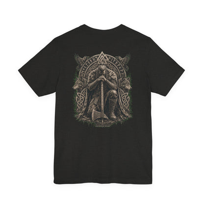 Ascension Kneeling — Norse Back Print T-Shirt | Ascensum Wear