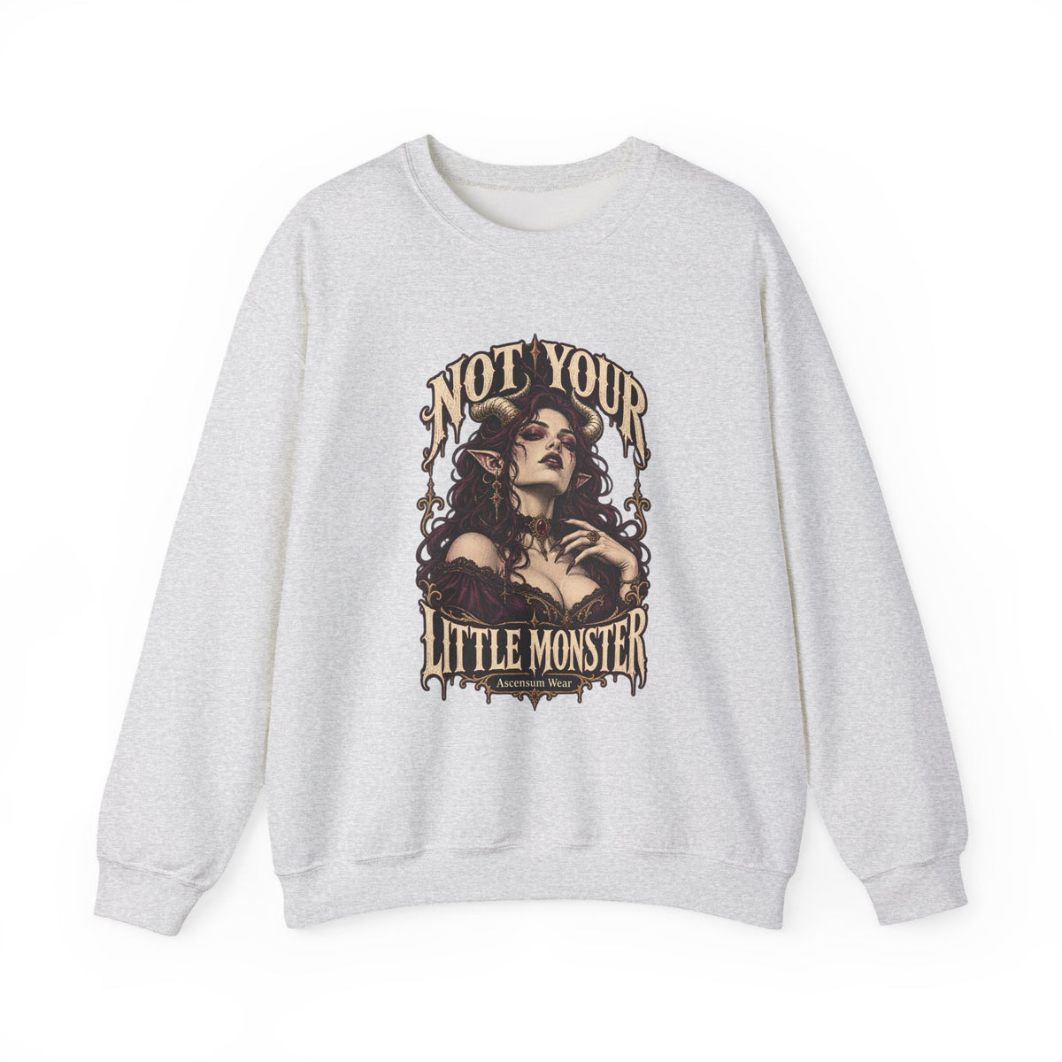 Not Your Little Monster — Halloween Graphic Crewneck | Ascensum Wear