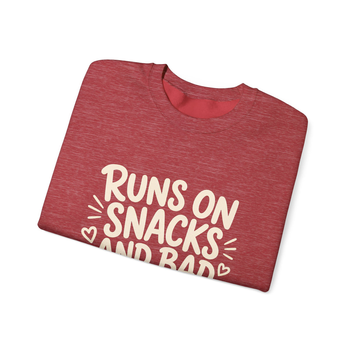 Runs On Snacks And Bad Decisions — Women's Empowerment Crewneck | Ascensum Wear
