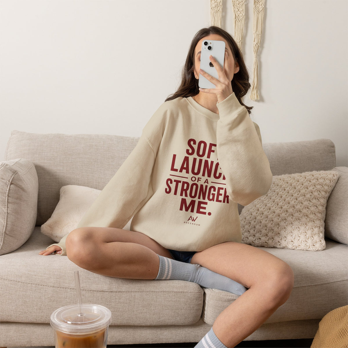 Soft Launch of a Stronger Me — Women's Empowerment Crewneck | Ascensum Wear