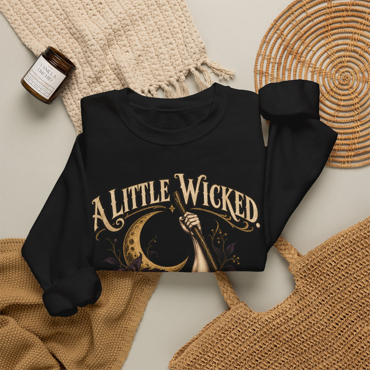 A Little Wicked A Lot Stronger — Halloween Unisex Crewneck Sweatshirt | Ascensum Wear