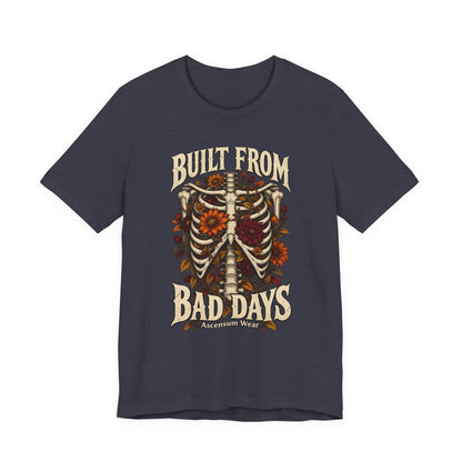 Bullet From Bad Days — Skeleton Flowers Halloween Tee | Ascensum Wear