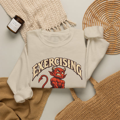 Exercising My Demons — Halloween Unisex Crewneck | Ascensum Wear