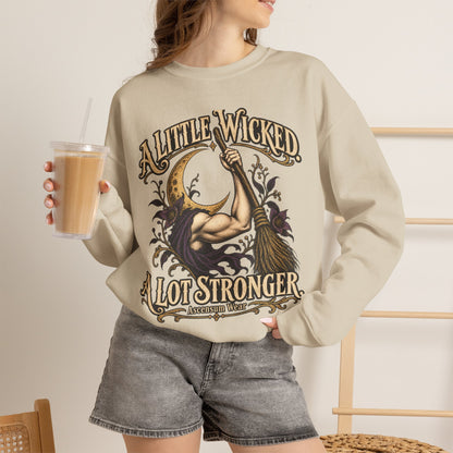 A Little Wicked A Lot Stronger — Halloween Unisex Crewneck Sweatshirt | Ascensum Wear