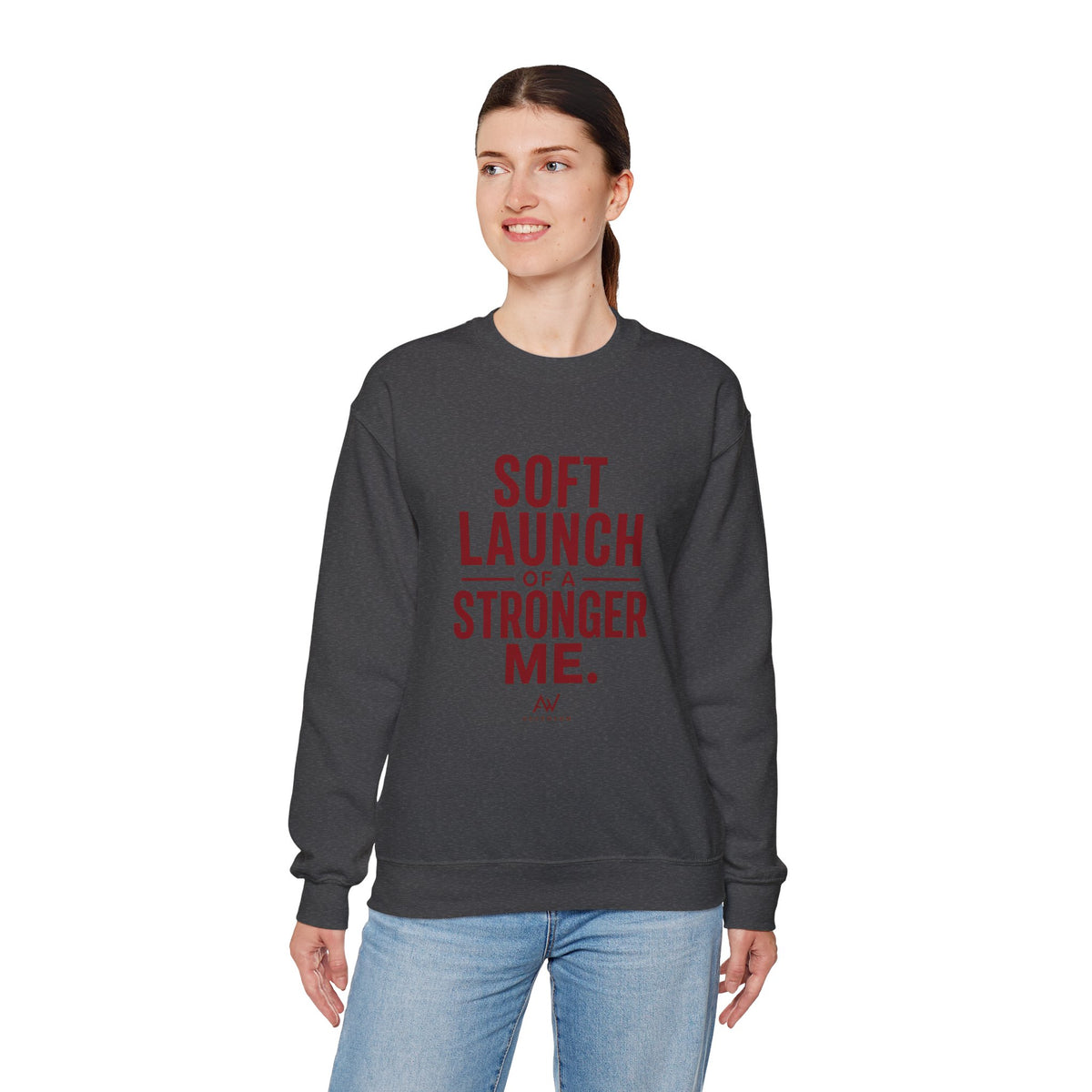 Soft Launch of a Stronger Me — Women's Empowerment Crewneck | Ascensum Wear