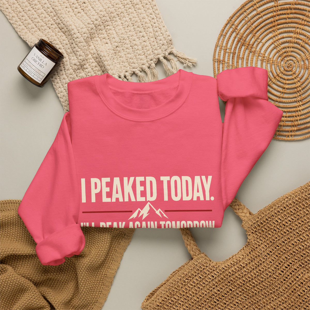 I Peaked Today — Women's Empowerment Crewneck | Ascensum Wear