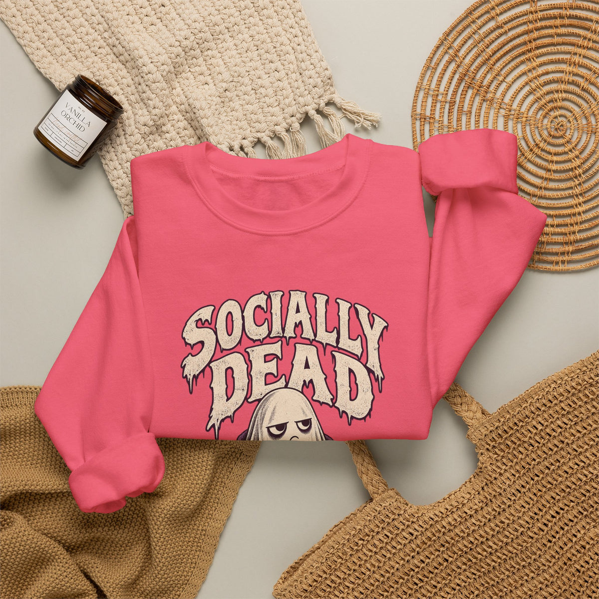 Socially Dead — Halloween Unisex Crewneck | Ascensum Wear