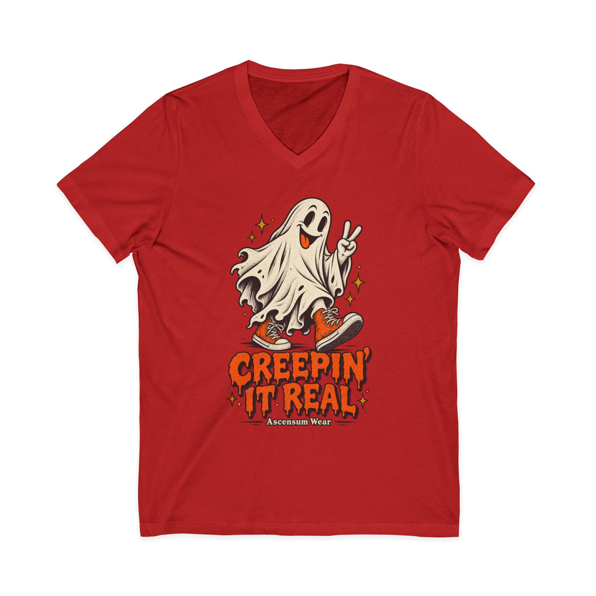 Creepin' It Real — Halloween Unisex V Neck | Ascensum Wear