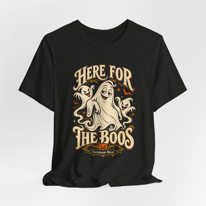 Here for the Boos — Vintage Ghost Trio Unisex Tee | Ascensum Wear