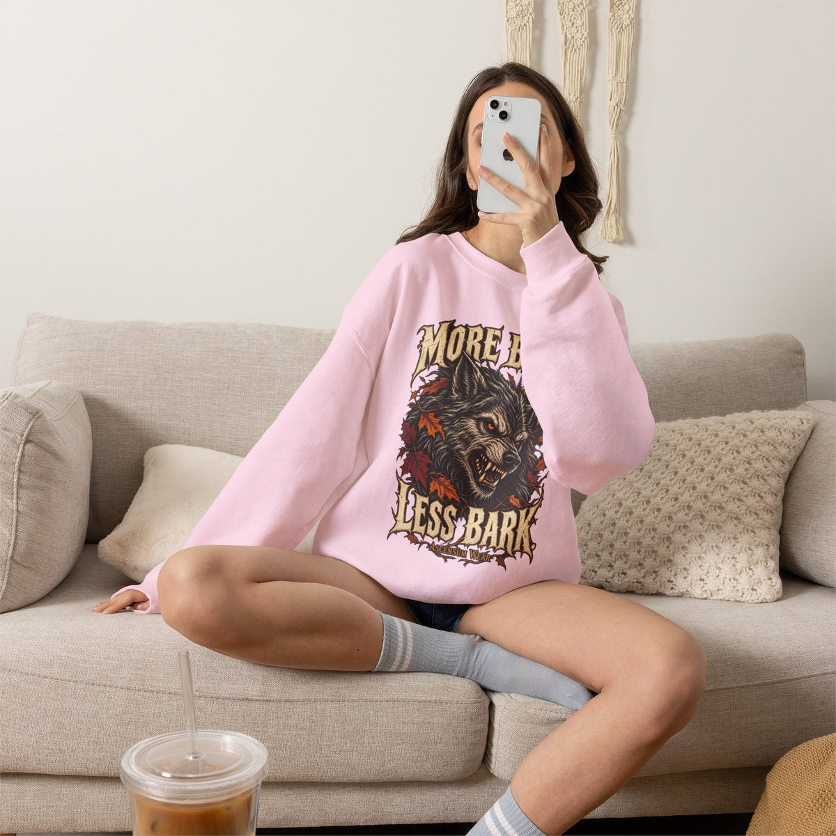 More Bite Less Bark — Halloween Unisex Crewneck | Ascensum Wear