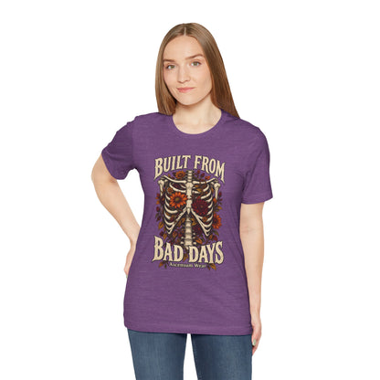 Bullet From Bad Days — Skeleton Flowers Halloween Tee | Ascensum Wear