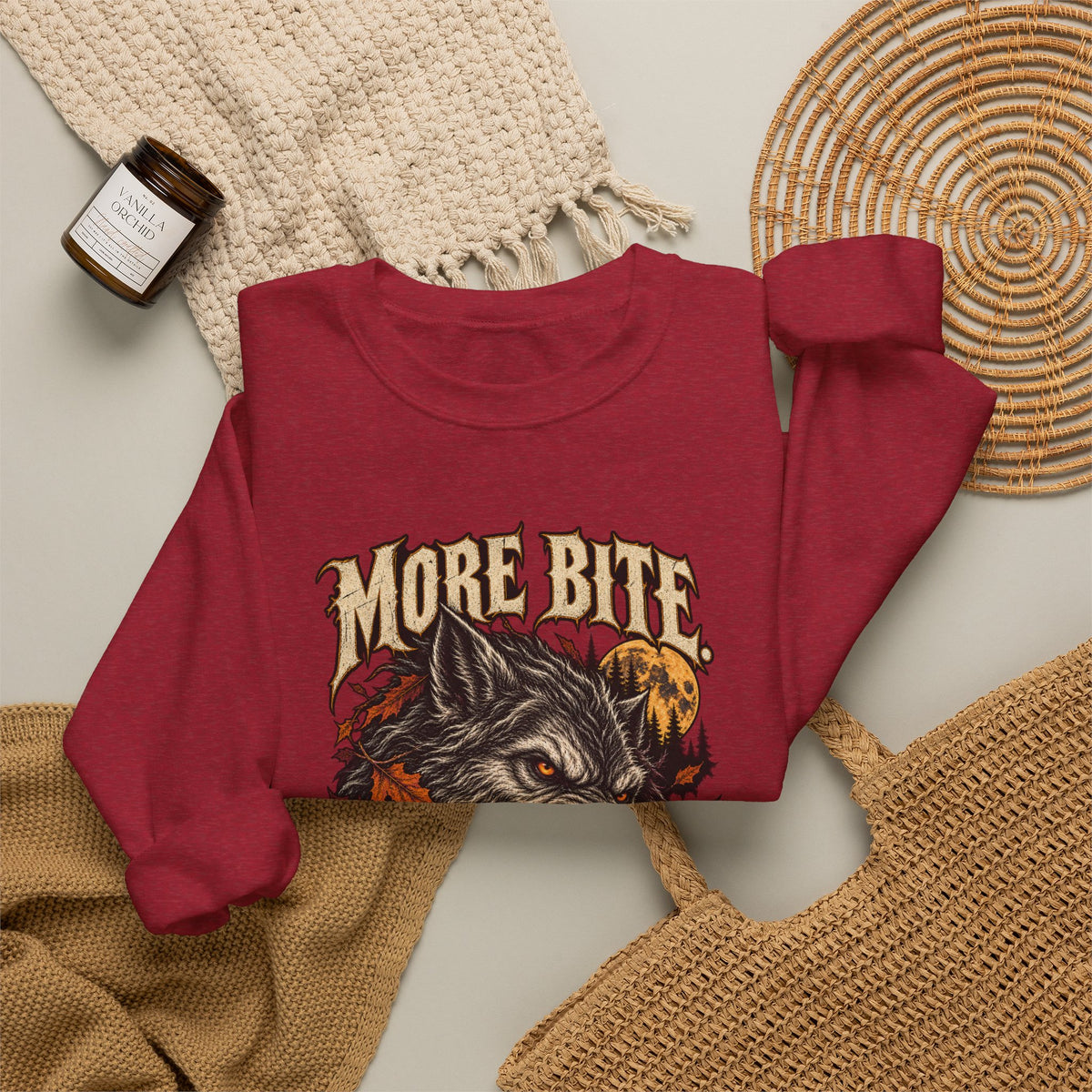 More Bite Less Bark — Halloween Unisex Crewneck | Ascensum Wear