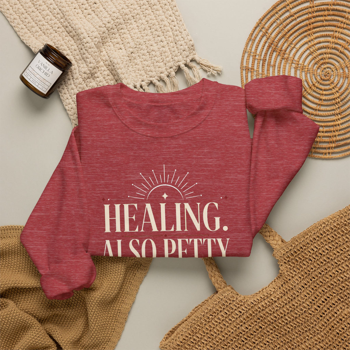 Healing. Also Pretty. Balanced. — Women's Empowerment Crewneck | Ascensum Wear