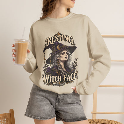 Resting Witch Face — Halloween Unisex Crewneck | Ascensum Wear