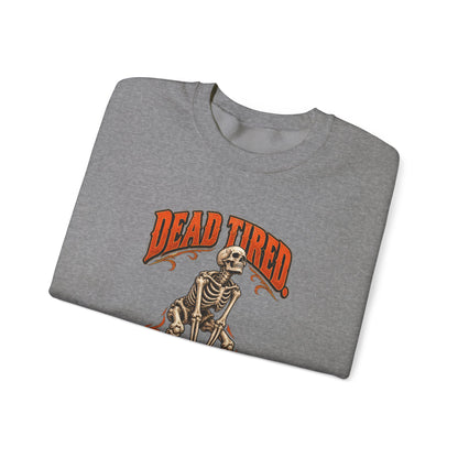 Dead Tired Still Lifting — Halloween Fitness Unisex Crewneck | Ascensum Wear
