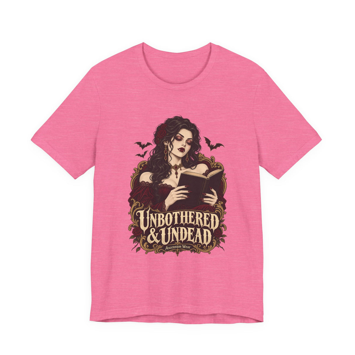 Unbothered & Undead — Women's Gothic Halloween Tee | Ascensum Wear