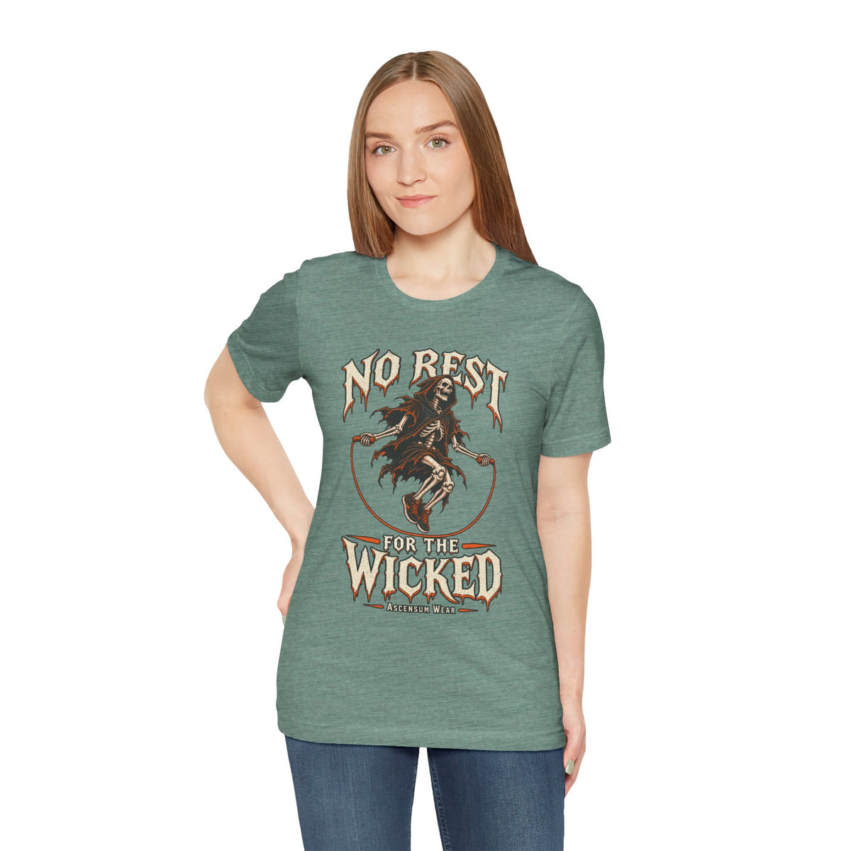 No Rest for the Wicked — Halloween Unisex Tee | Ascensum Wear