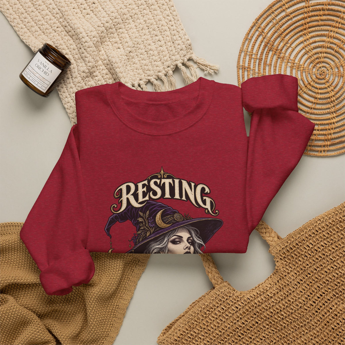 Resting Witch Face — Halloween Unisex Crewneck | Ascensum Wear