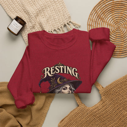 Resting Witch Face — Halloween Unisex Crewneck | Ascensum Wear