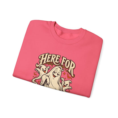 Here for the Boos — Vintage Ghost Trio Unisex Crewneck | Ascensum Wear