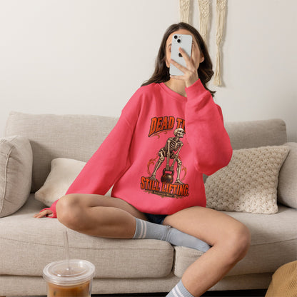 Dead Tired Still Lifting — Halloween Fitness Unisex Crewneck | Ascensum Wear