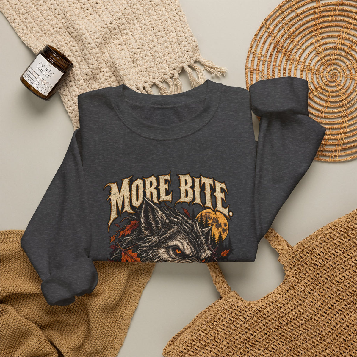 More Bite Less Bark — Halloween Unisex Crewneck | Ascensum Wear