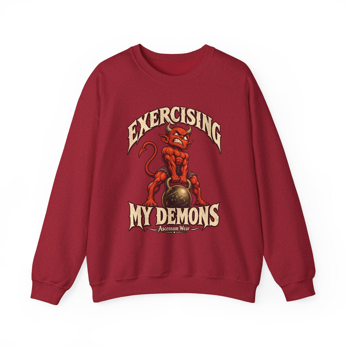 Exercising My Demons — Halloween Unisex Crewneck | Ascensum Wear