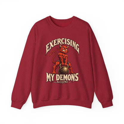 Exercising My Demons — Halloween Unisex Crewneck | Ascensum Wear