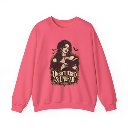 Unbothered & Undead — Women's Gothic Halloween Crewneck | Ascensum Wear