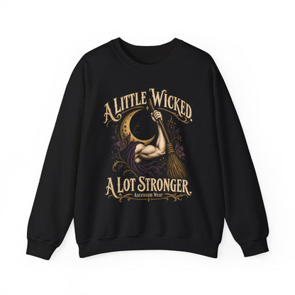 A Little Wicked A Lot Stronger — Halloween Unisex Crewneck Sweatshirt | Ascensum Wear
