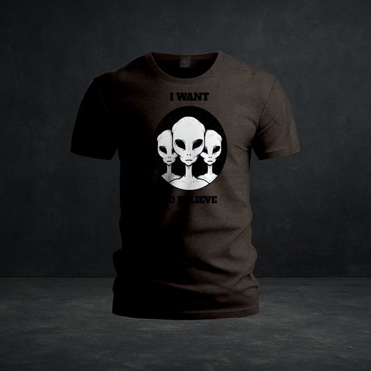 Alien Trio Tee — Tri-Blend Alien Graphic Shirt