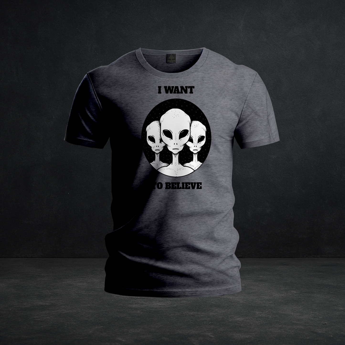 Alien Trio Tee — Tri-Blend Alien Graphic Shirt