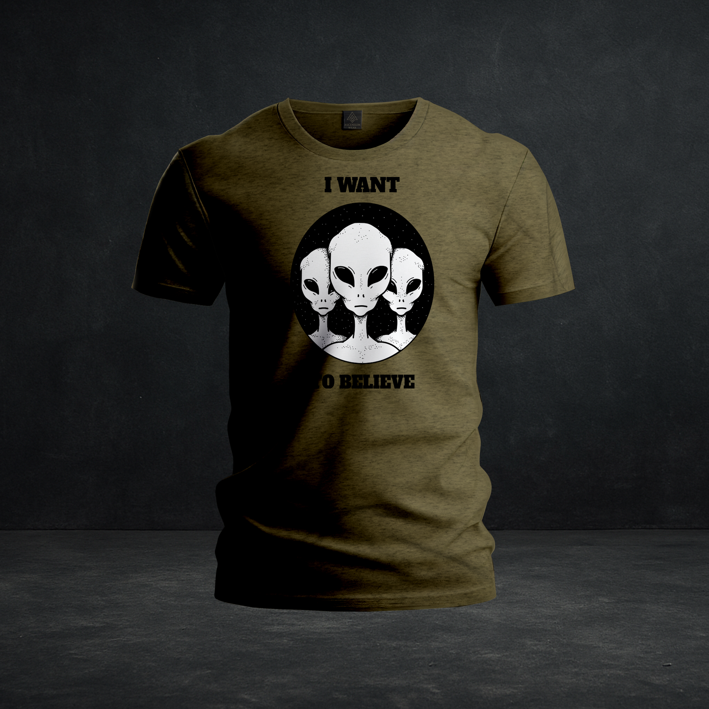 Alien Trio Tee — Tri-Blend Alien Graphic Shirt