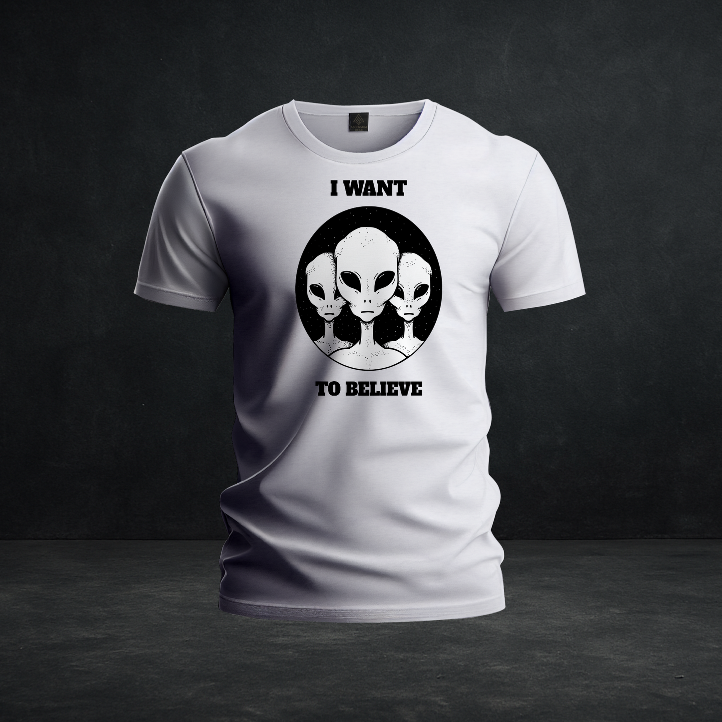 Alien Trio Tee — Tri-Blend Alien Graphic Shirt