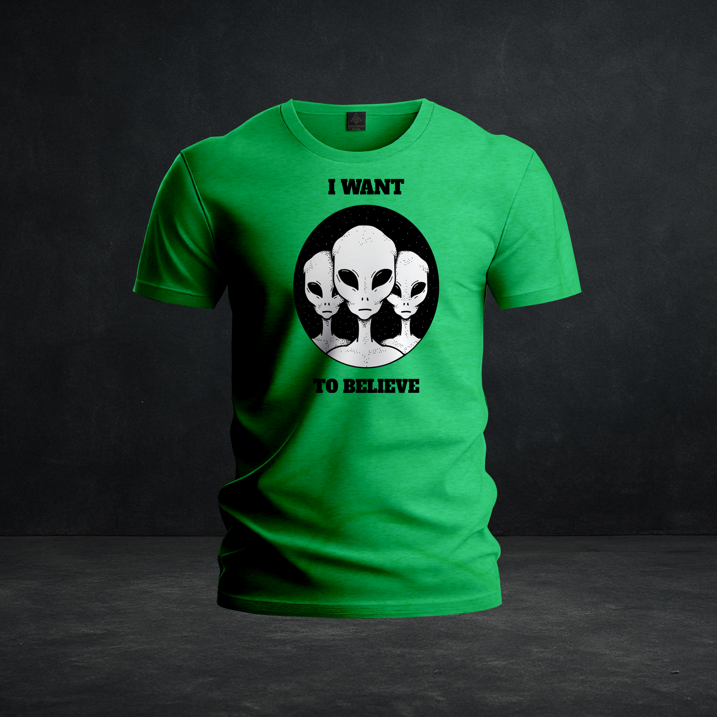 Alien Trio Tee — Tri-Blend Alien Graphic Shirt