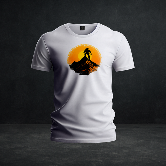 Sun Warrior Summit Tee - Tri-Blend Lone Warrior Mountain