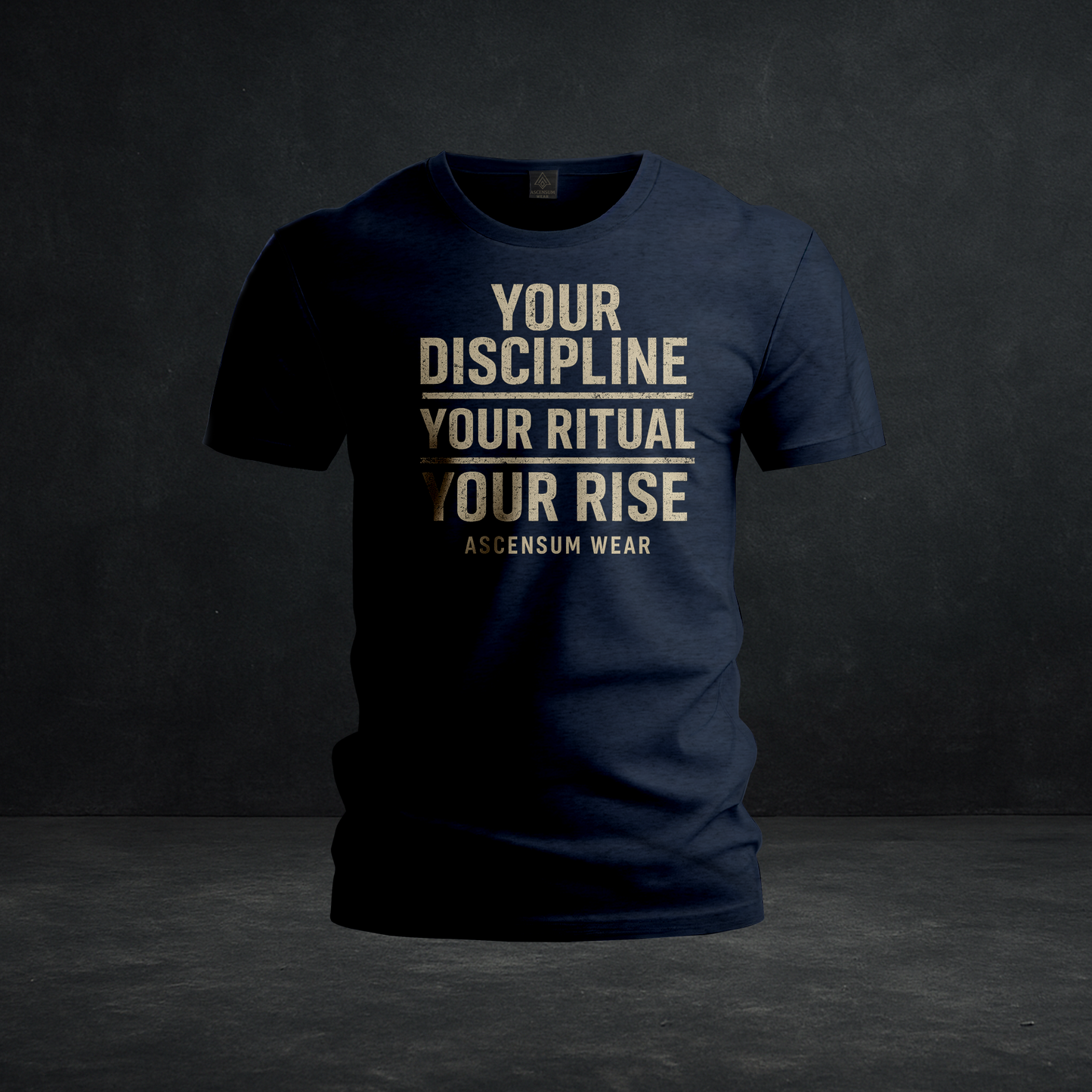 “Your Discipline • Your Ritual • Your Rise” — Tri-Blend Motivational Tee