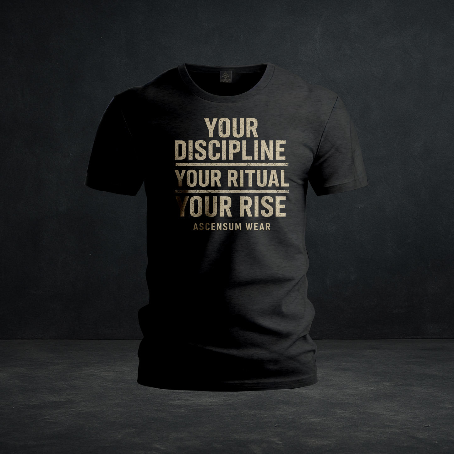 “Your Discipline • Your Ritual • Your Rise” — Tri-Blend Motivational Tee