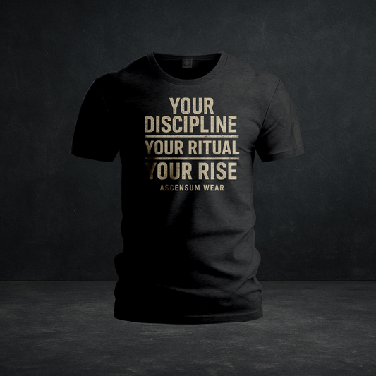 “Your Discipline • Your Ritual • Your Rise” — Tri-Blend Motivational Tee