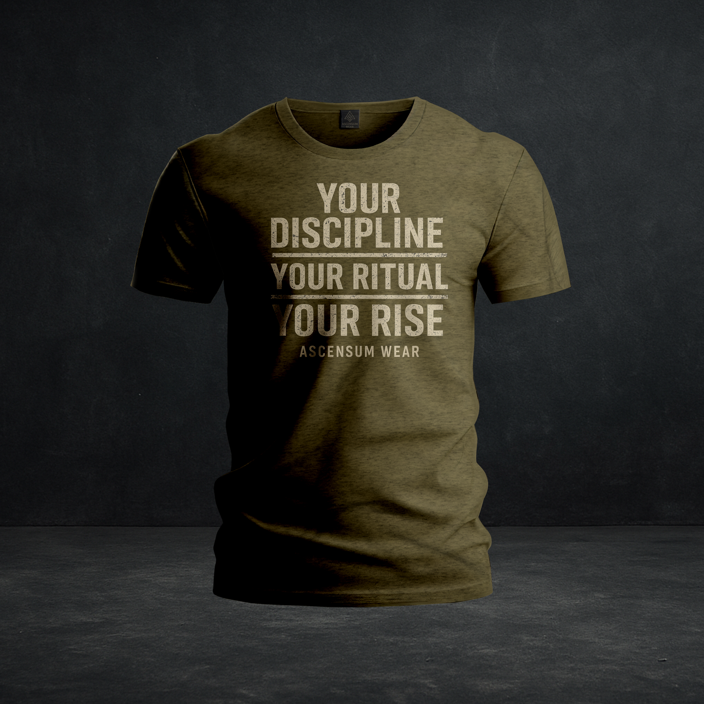 “Your Discipline • Your Ritual • Your Rise” — Tri-Blend Motivational Tee